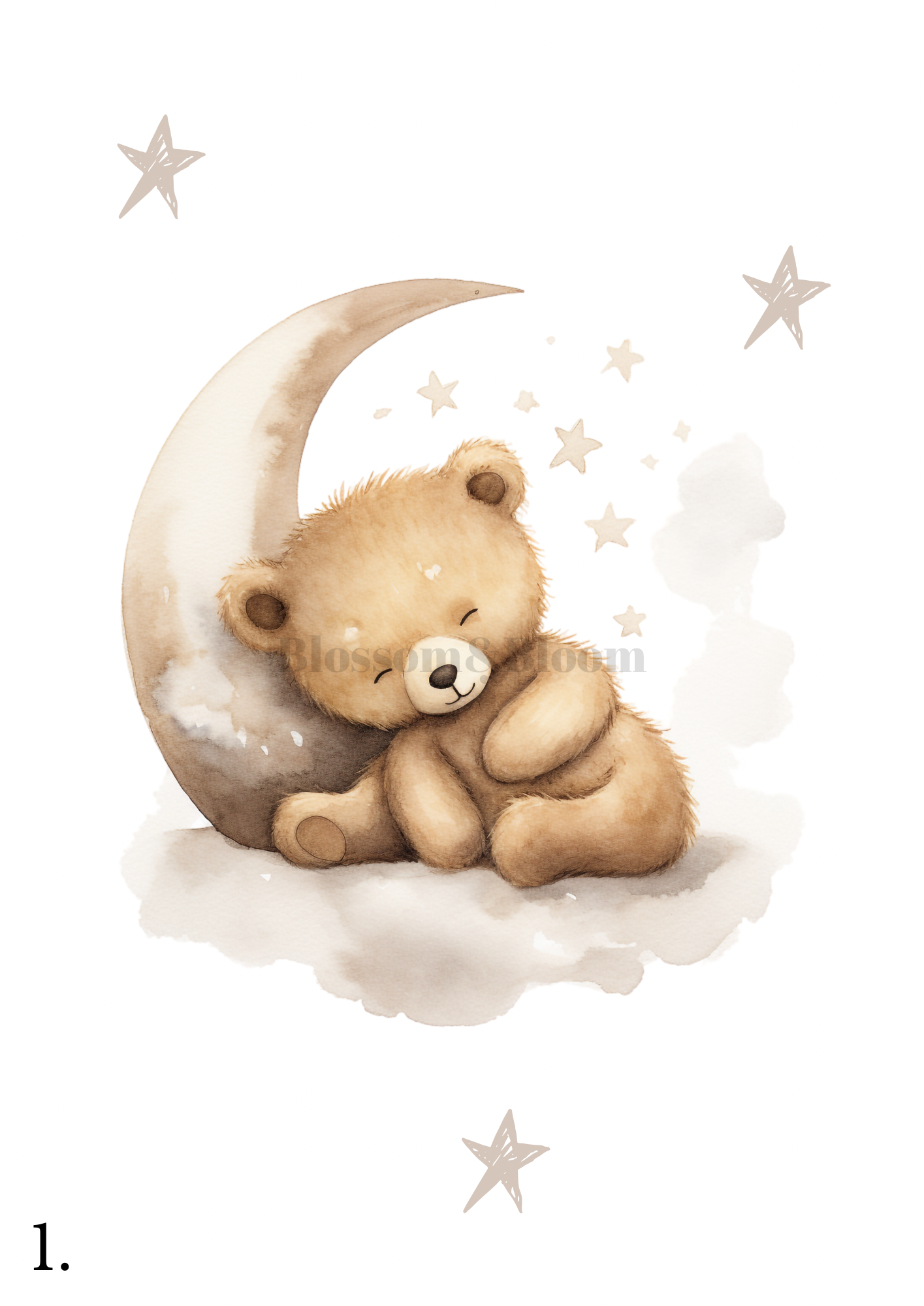 Teddy Bear | Unisex Nursery Print