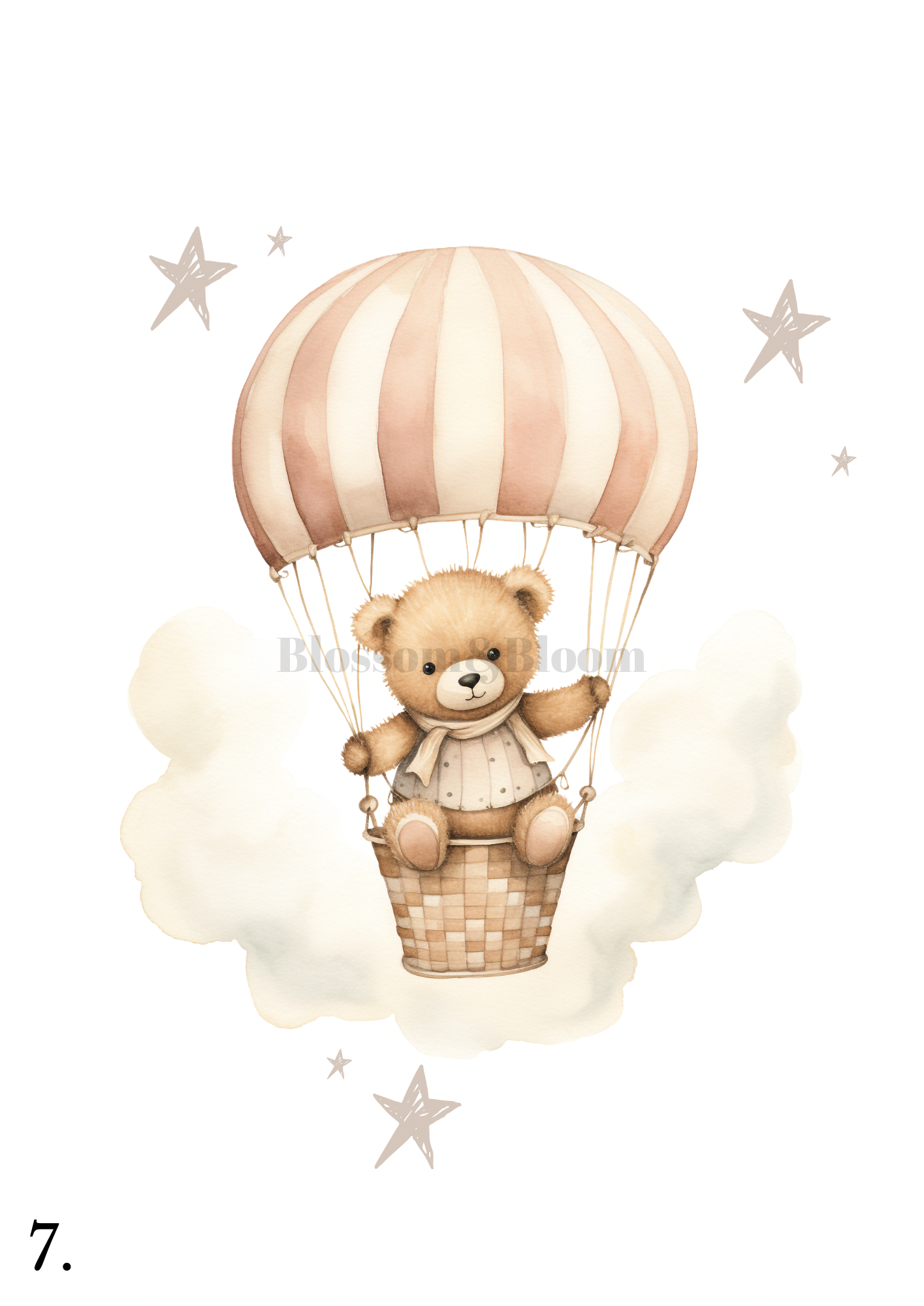 Teddy Bear | Unisex Nursery Print