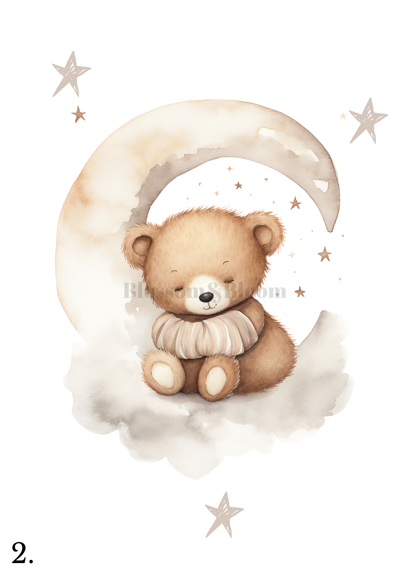 Teddy Bear | Unisex Nursery Print