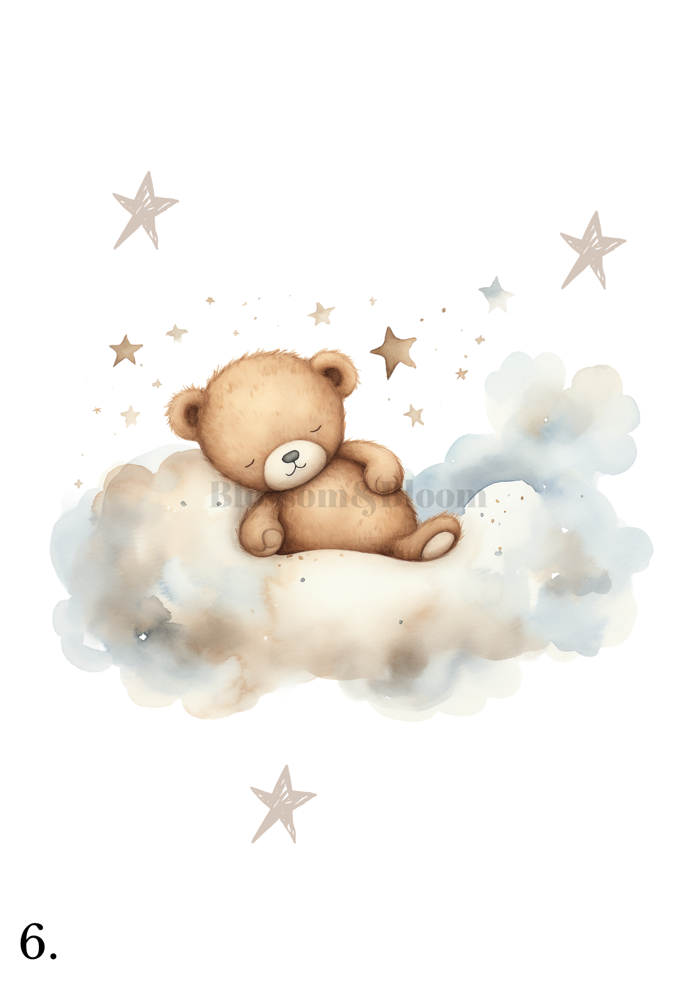 Teddy Bear | Unisex Nursery Print