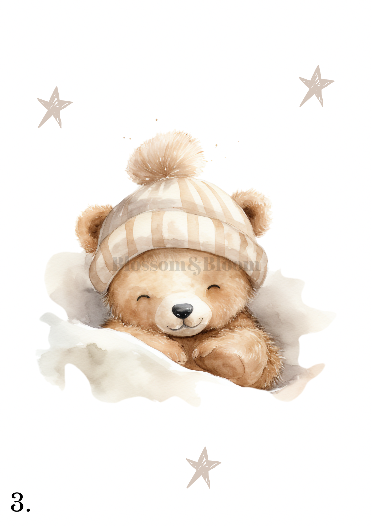 Teddy Bear | Unisex Nursery Print