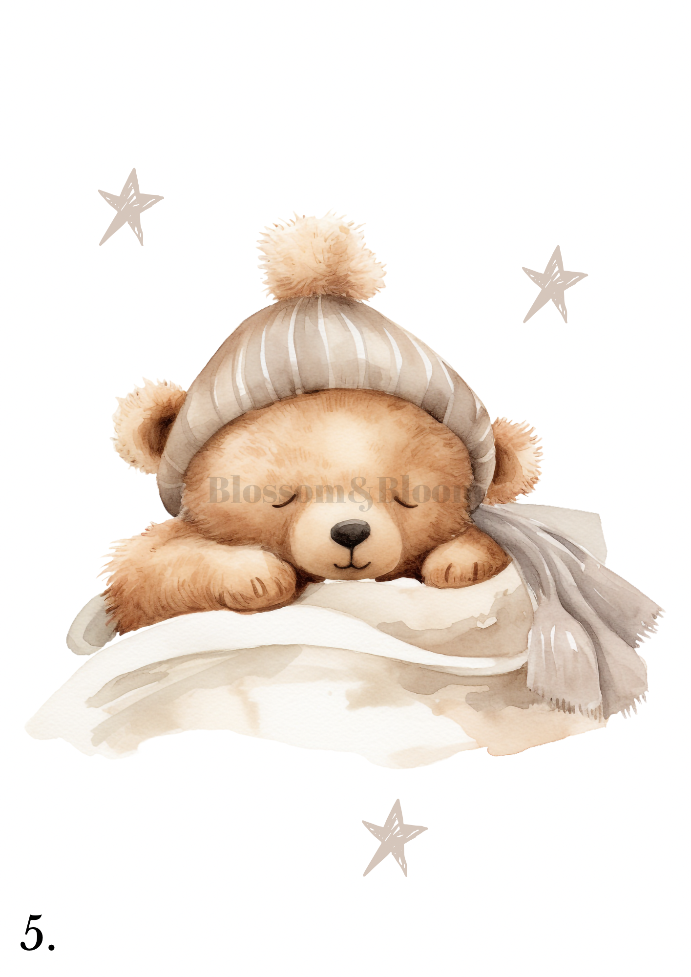 Teddy Bear | Unisex Nursery Print