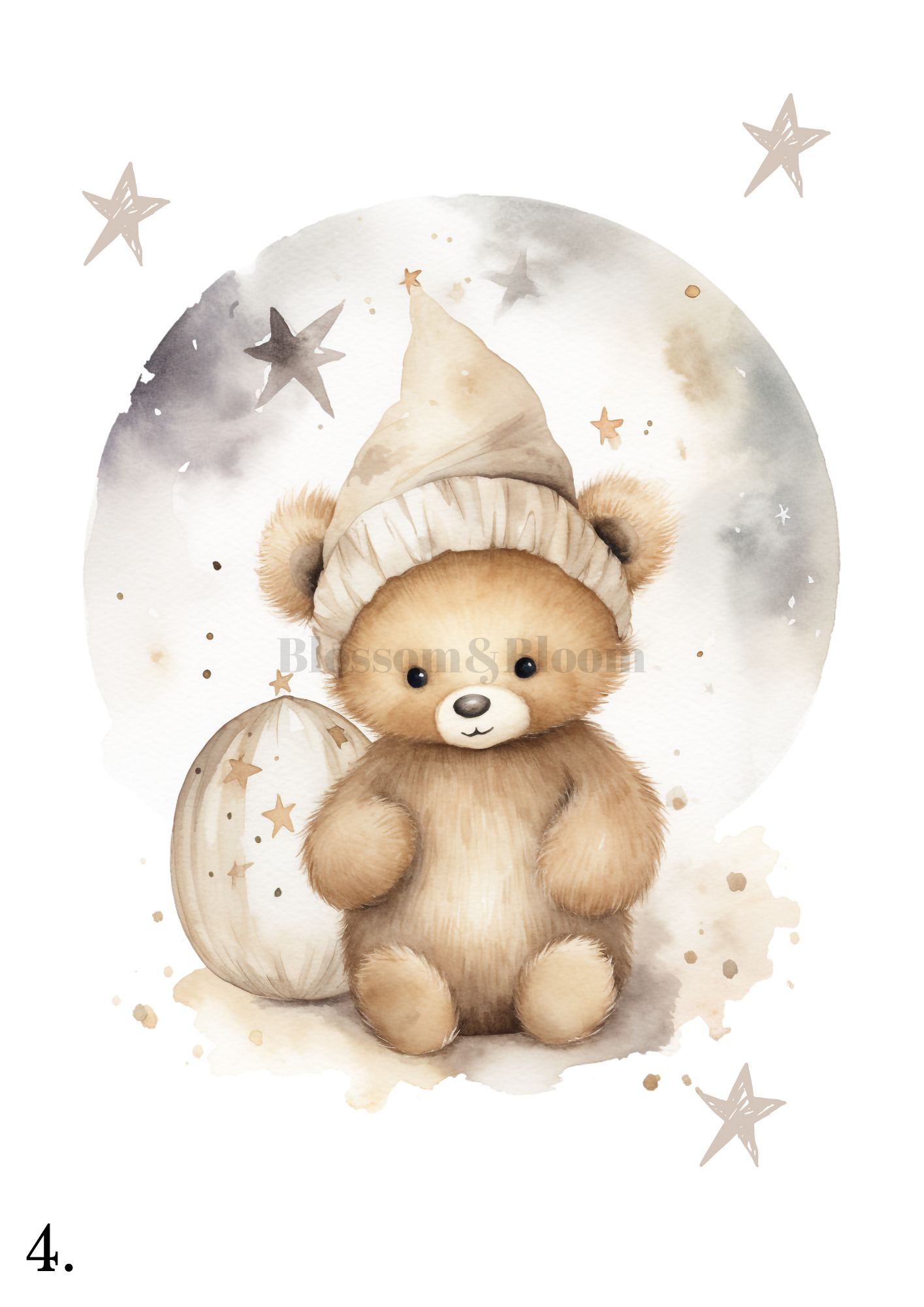 Teddy Bear | Unisex Nursery Print