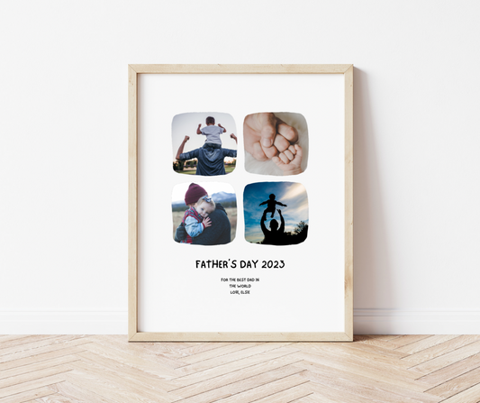 Personalised Dad Photo Print