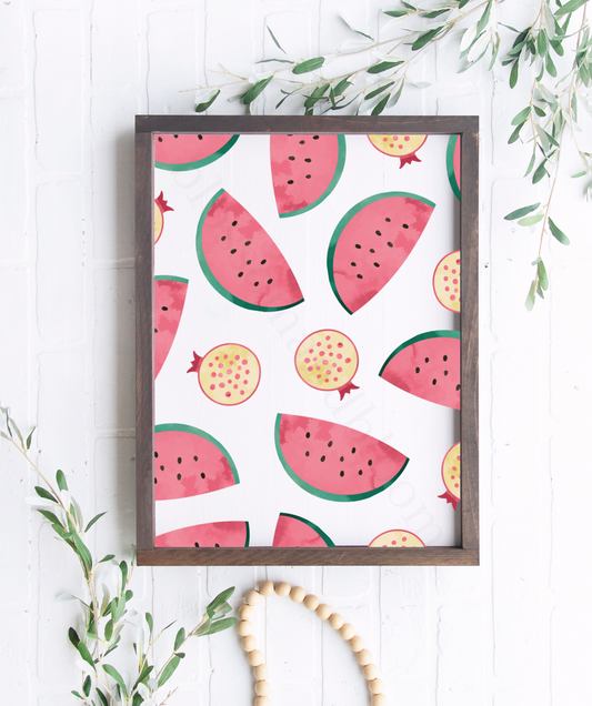 Watercolor Watermelons