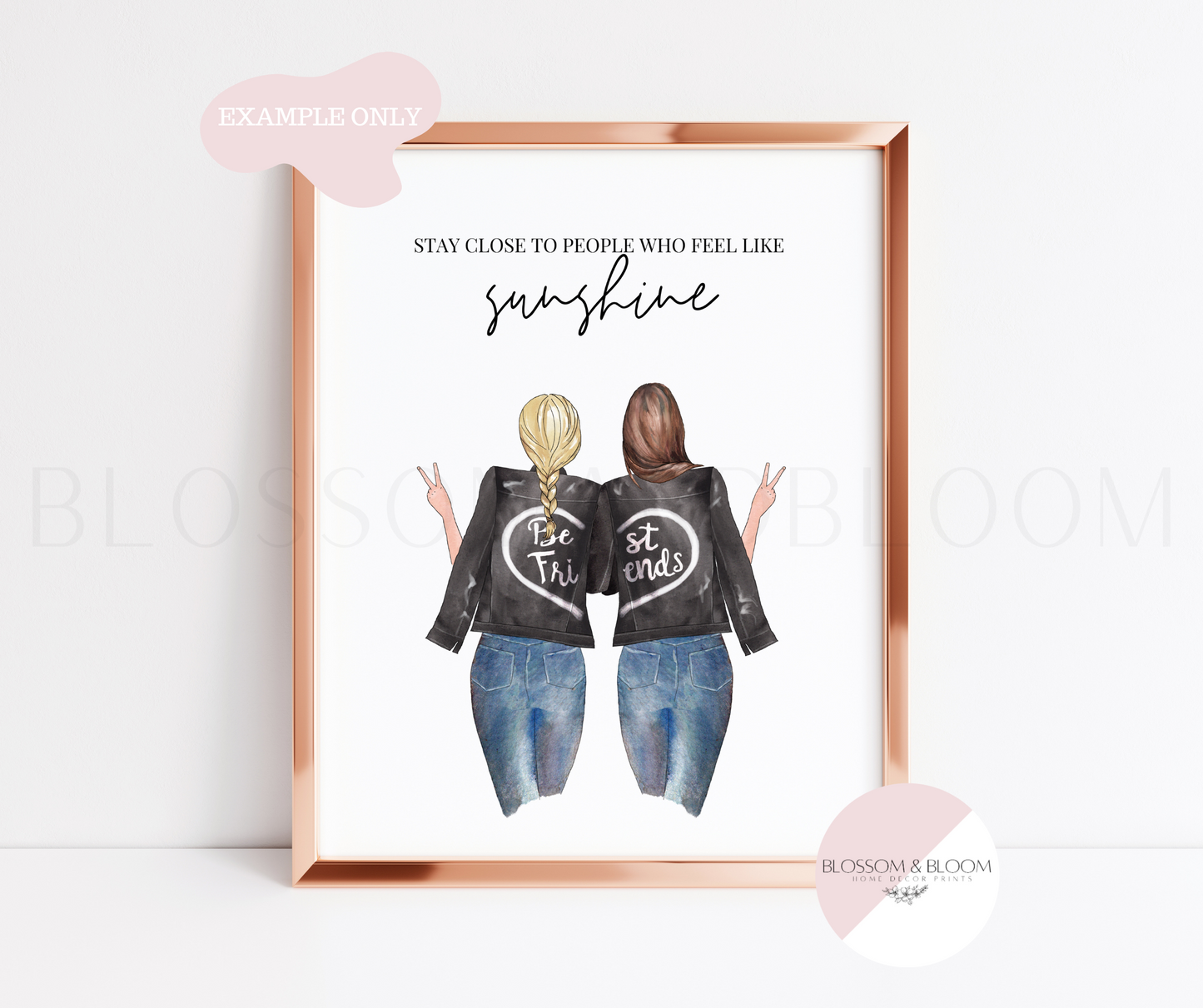 Personalised Best Friends Print