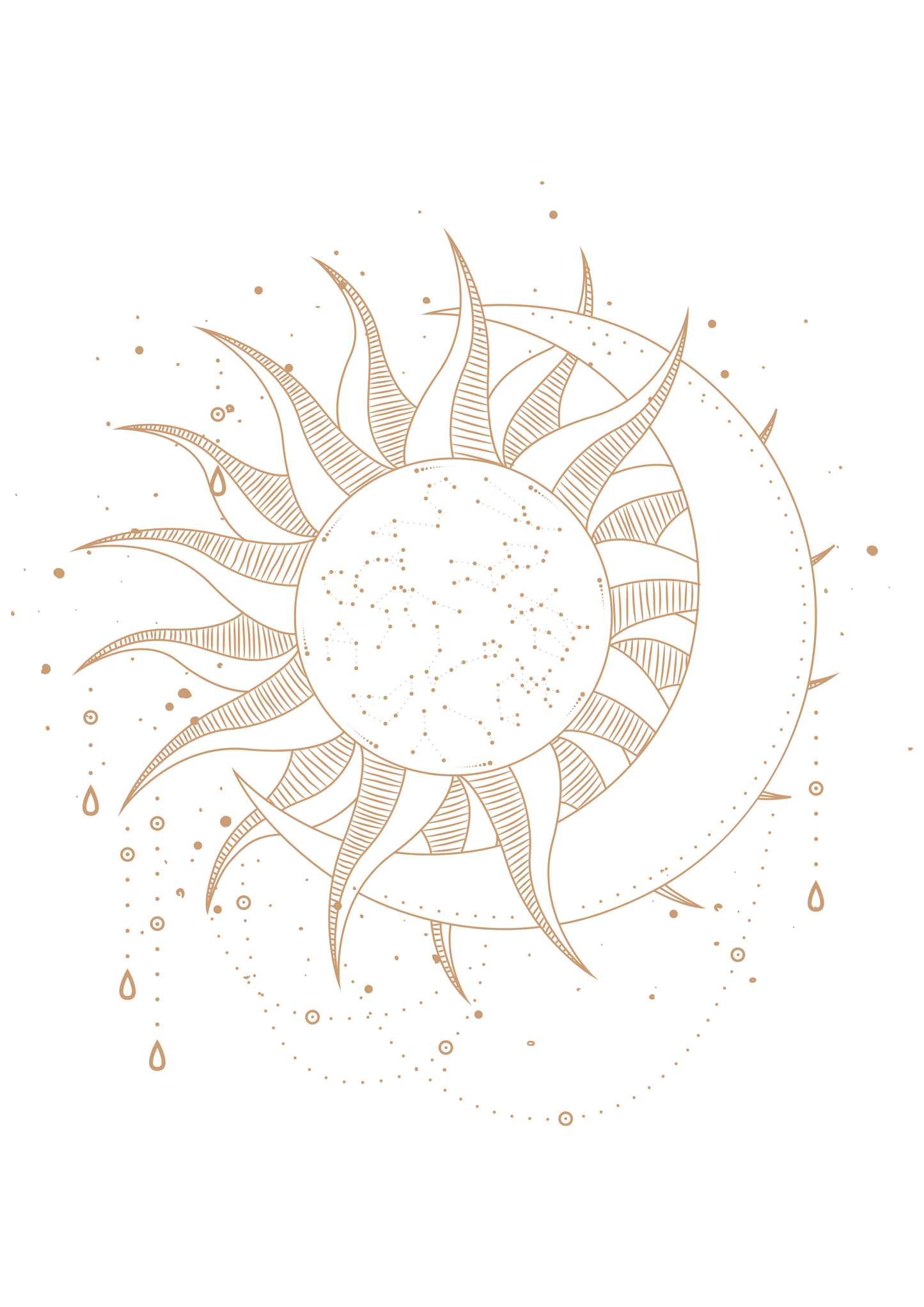 The Sun & Moon Print