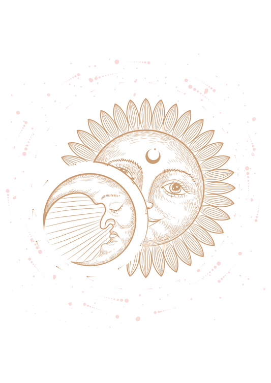 The Sun & Moon Print