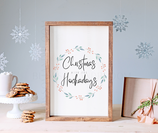 Personalised Home Christmas Print