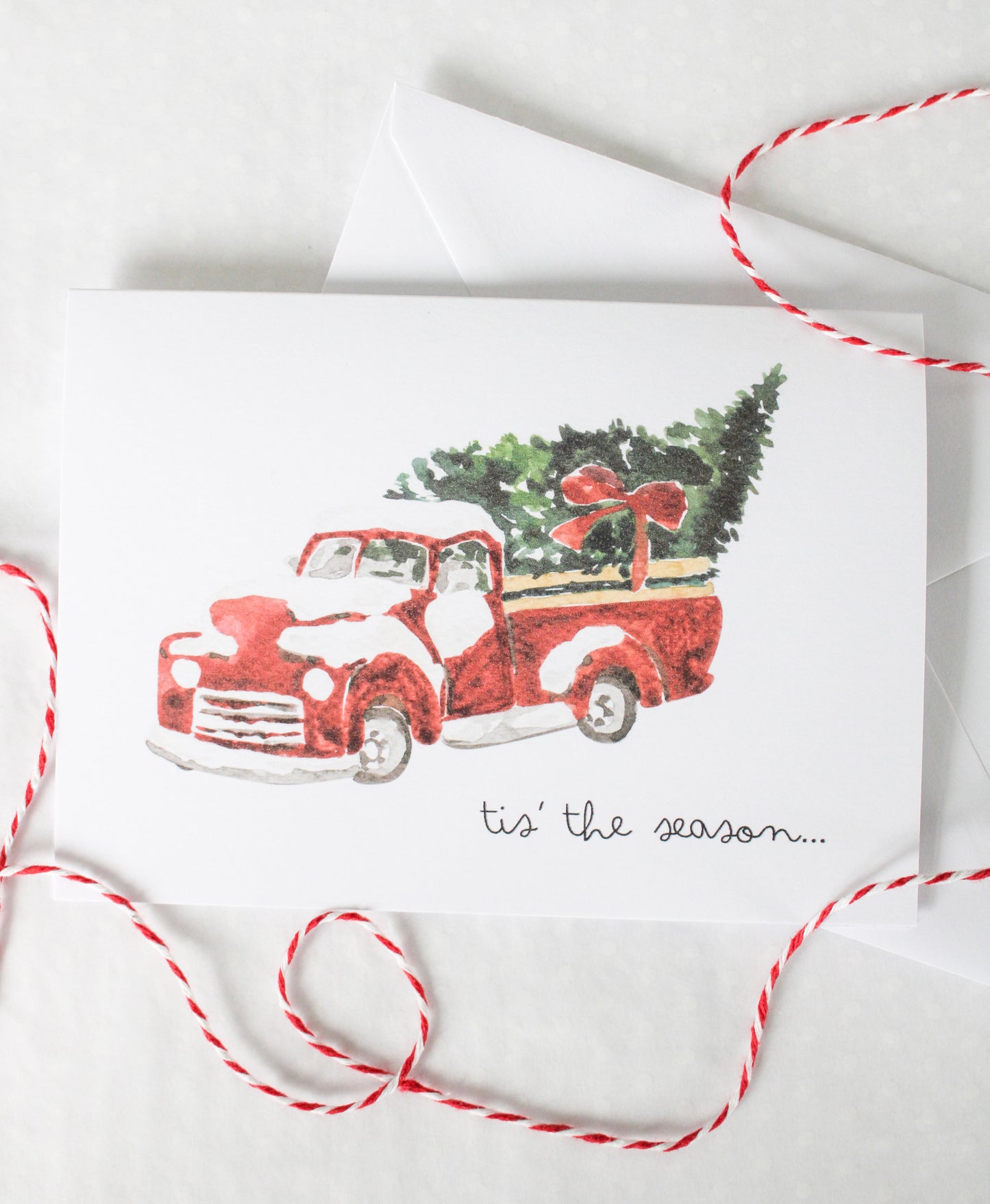 Pack of 10 Christmas Tree Car Cards