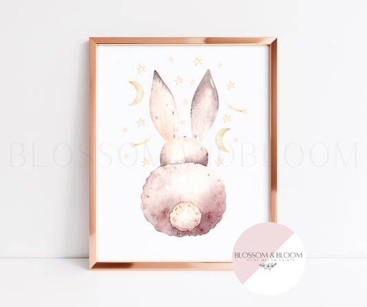 Bunny & Stars Print