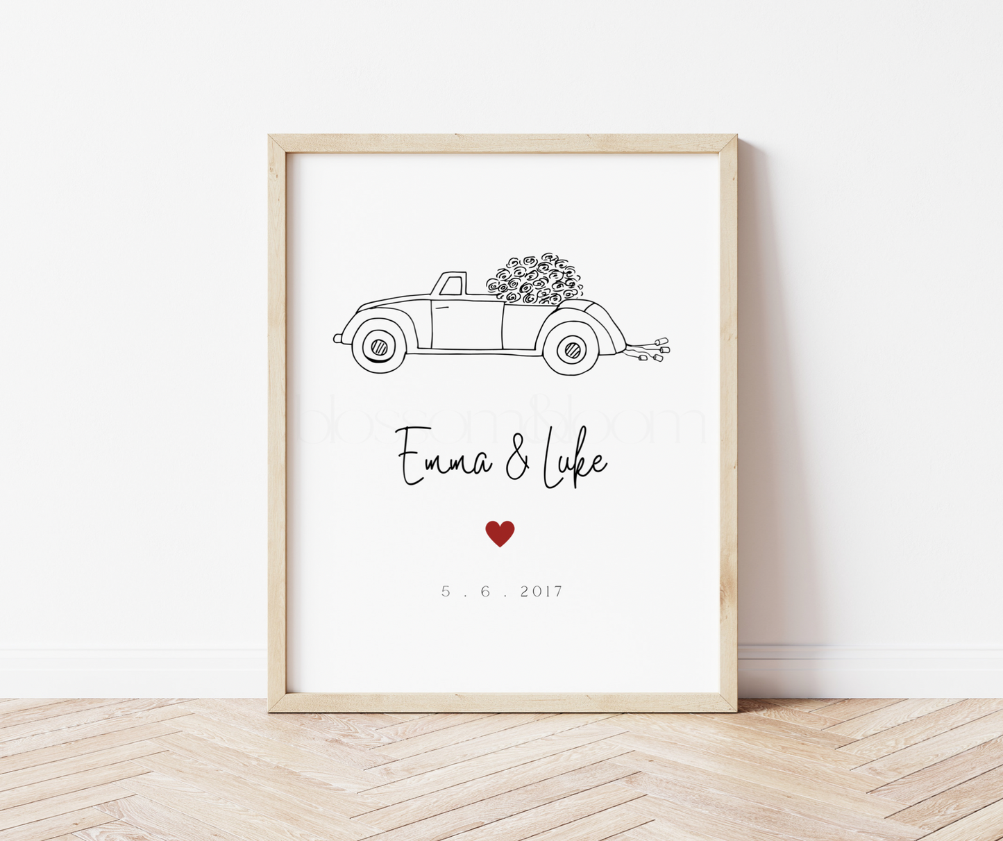 Personalised Couples Anniversary/Wedding Print