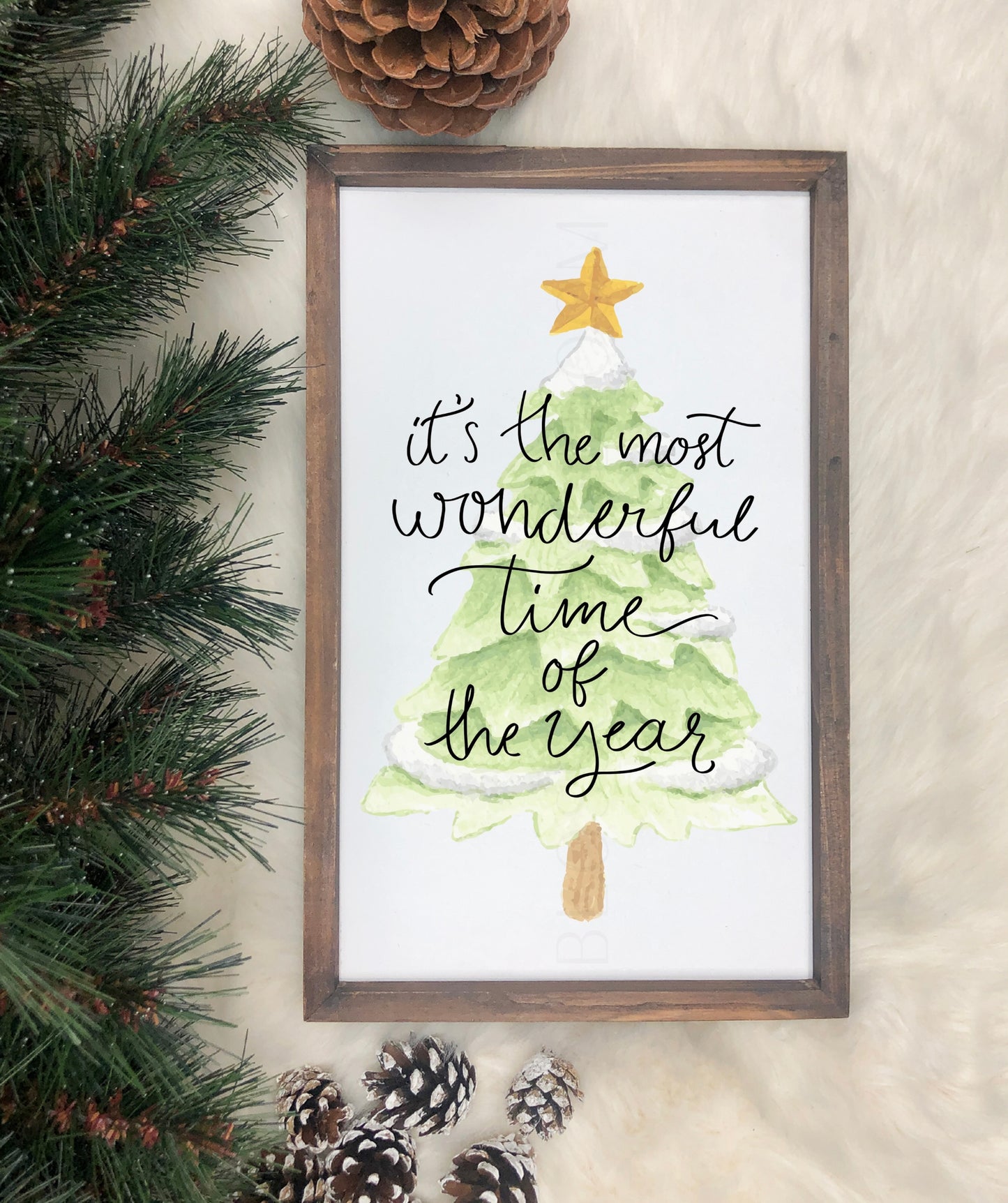 Most Wonderful Time Of The Year Christmas Print