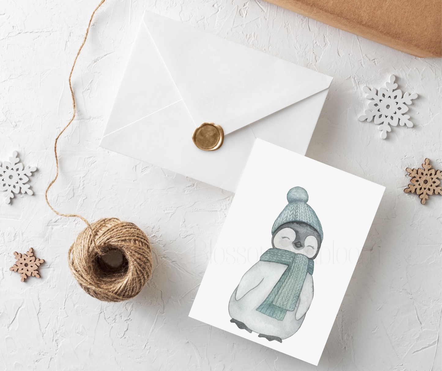 Christmas/Winter Penguin Card