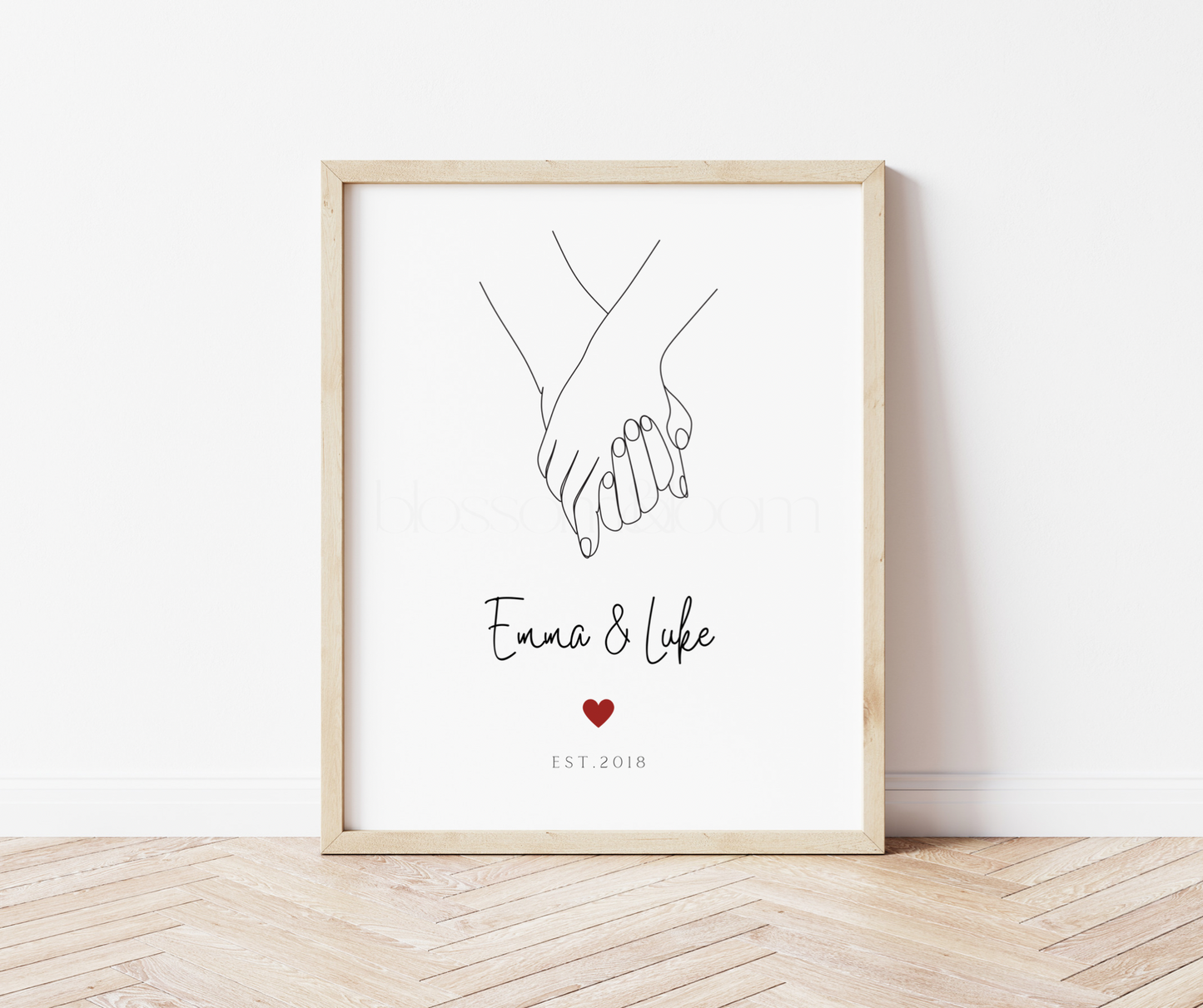 Personalised Couples Anniversary Print