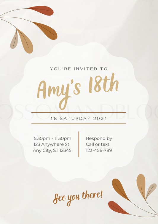 Birthday Party Invitations