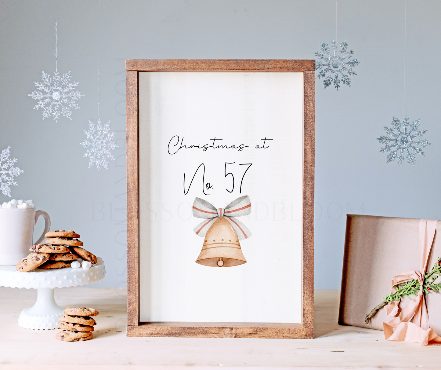 Personalised Home Christmas Print