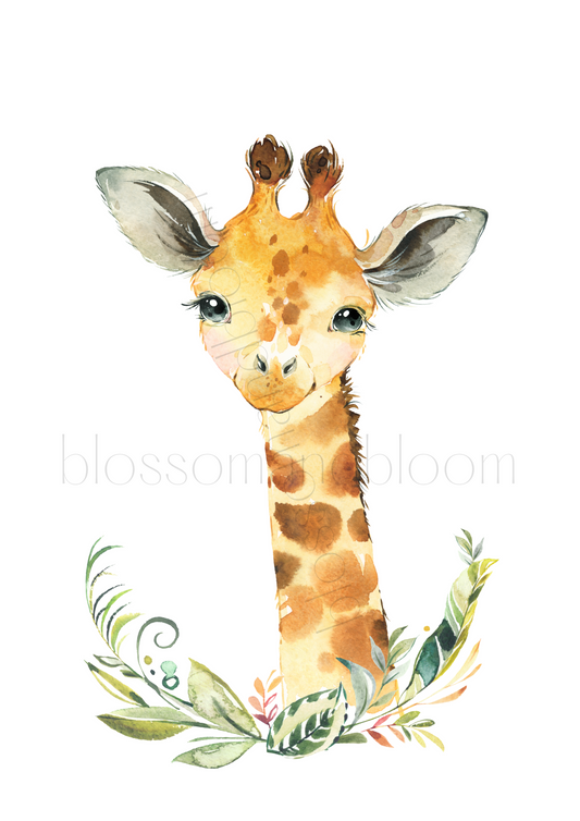 Watercolor Giraffe