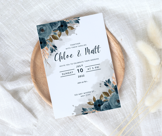 ‘The Chloe’ Style Wedding Invitation