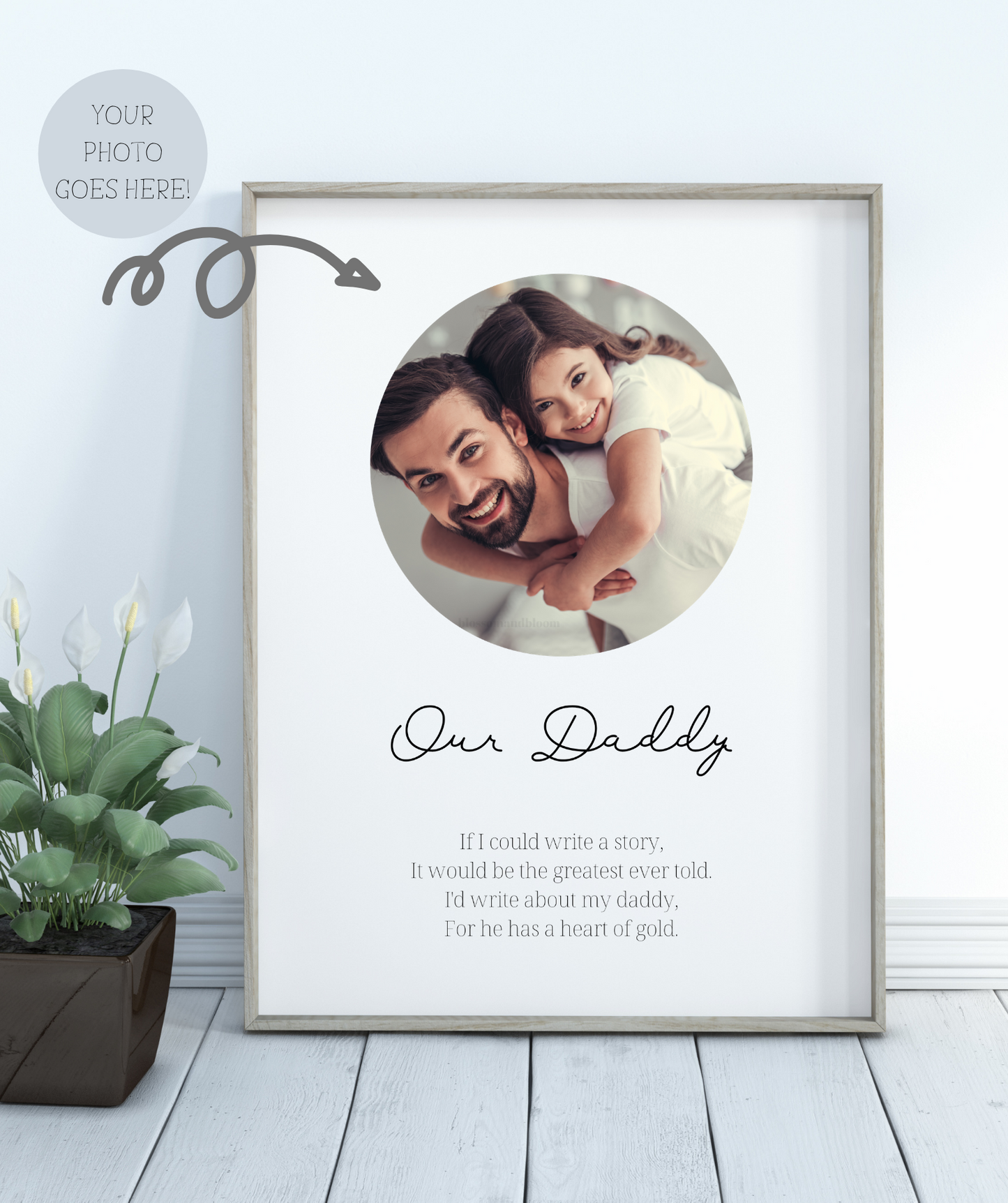 Personalised Photo Poem Print