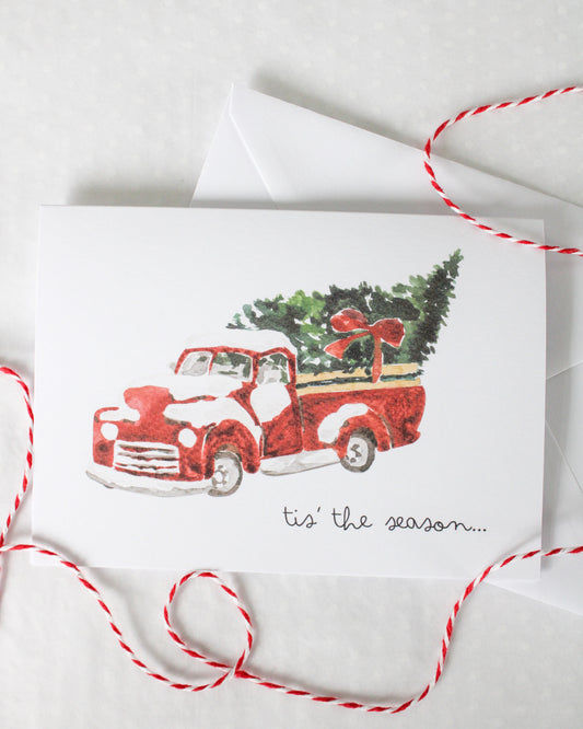 Christmas Truck Card