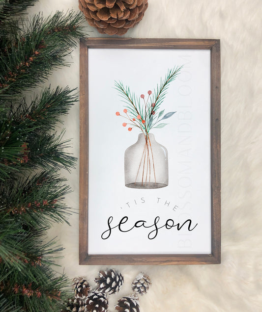 Tis the season Christmas Print