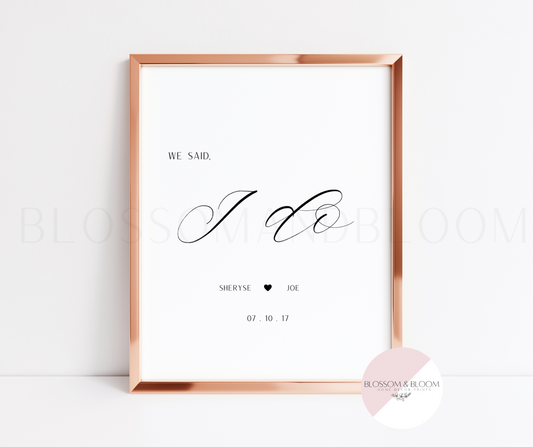 Personalised Anniversary Print