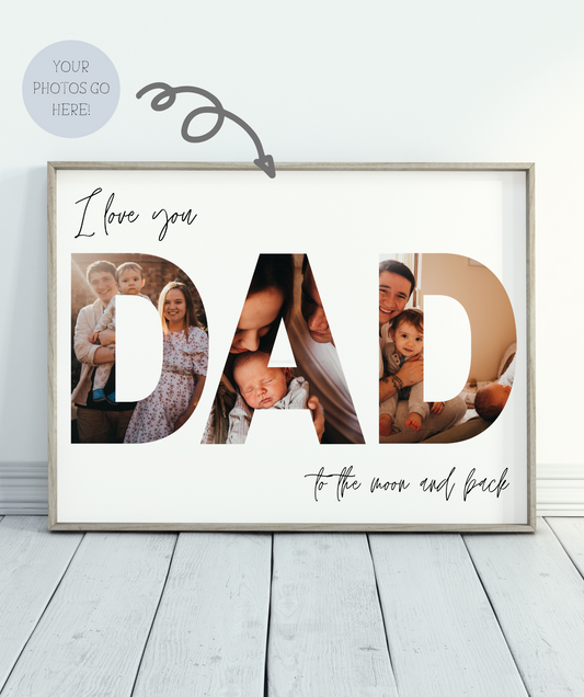 Personalised Dad Photo Print