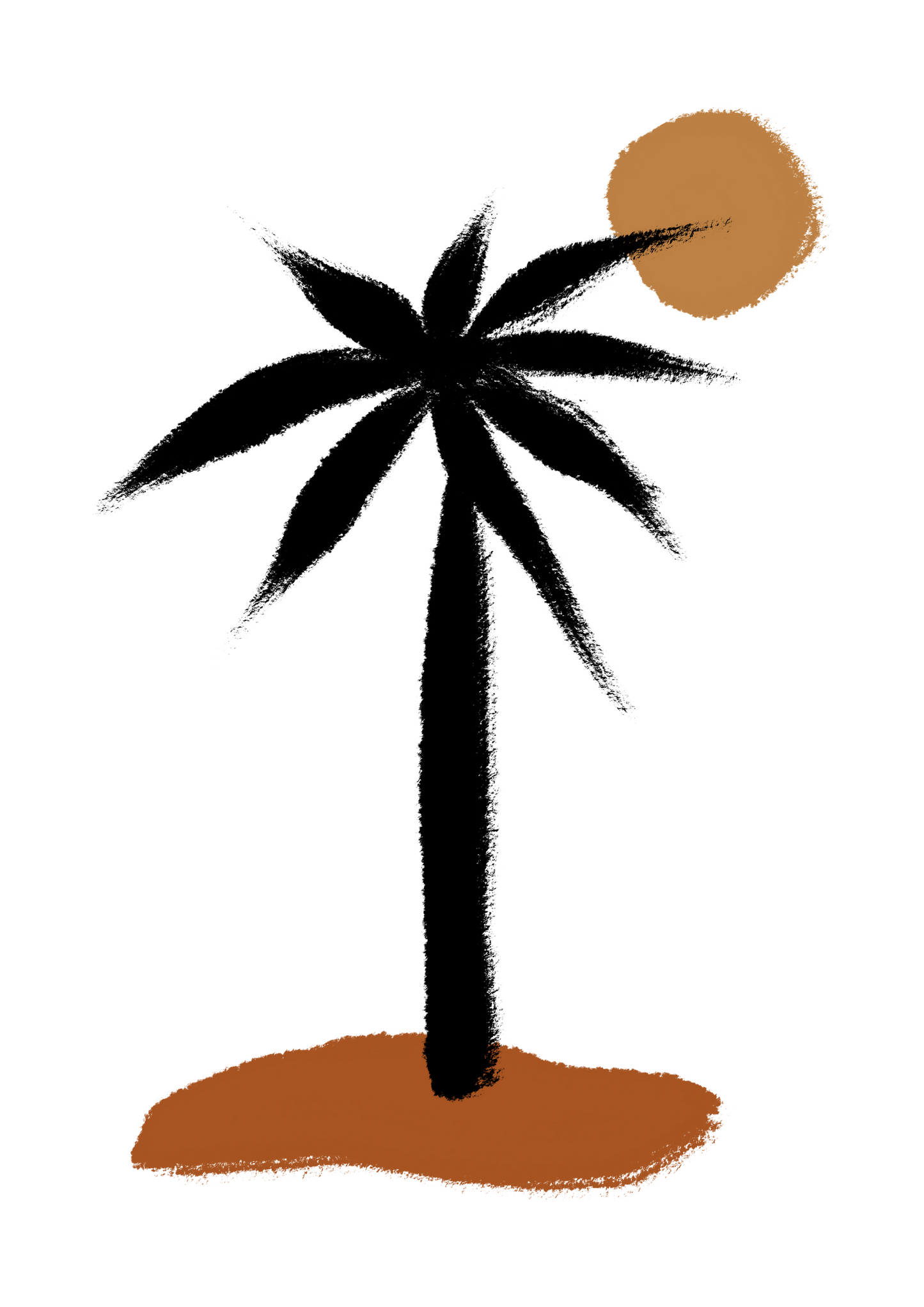 Abstract Palm Tree