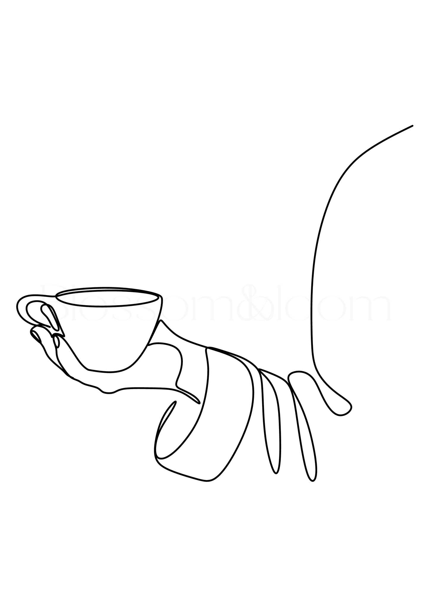 Coffee Cup Line Art