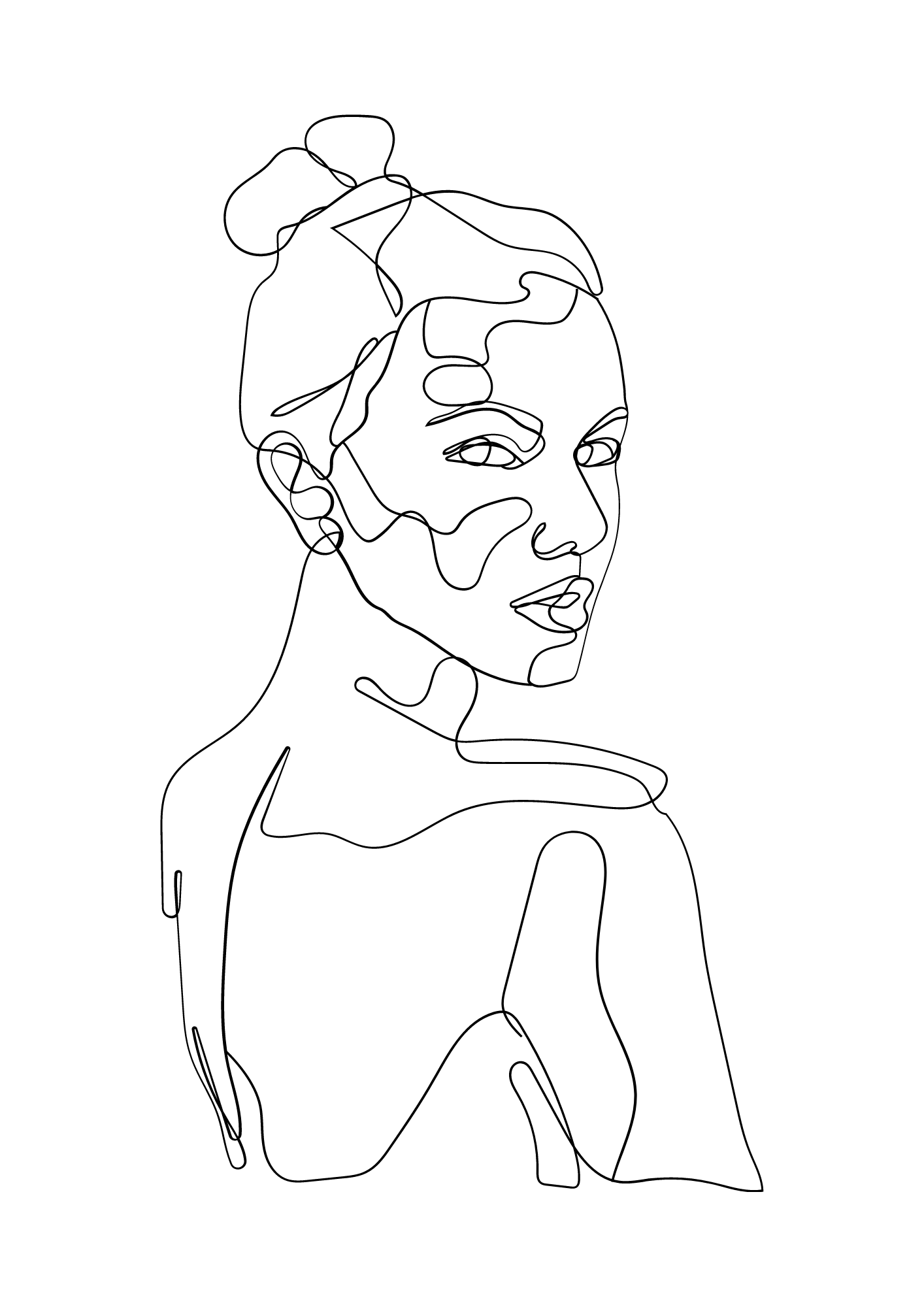 Female Line Art