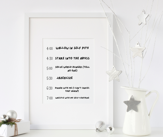 The Grinch’s Schedule Print