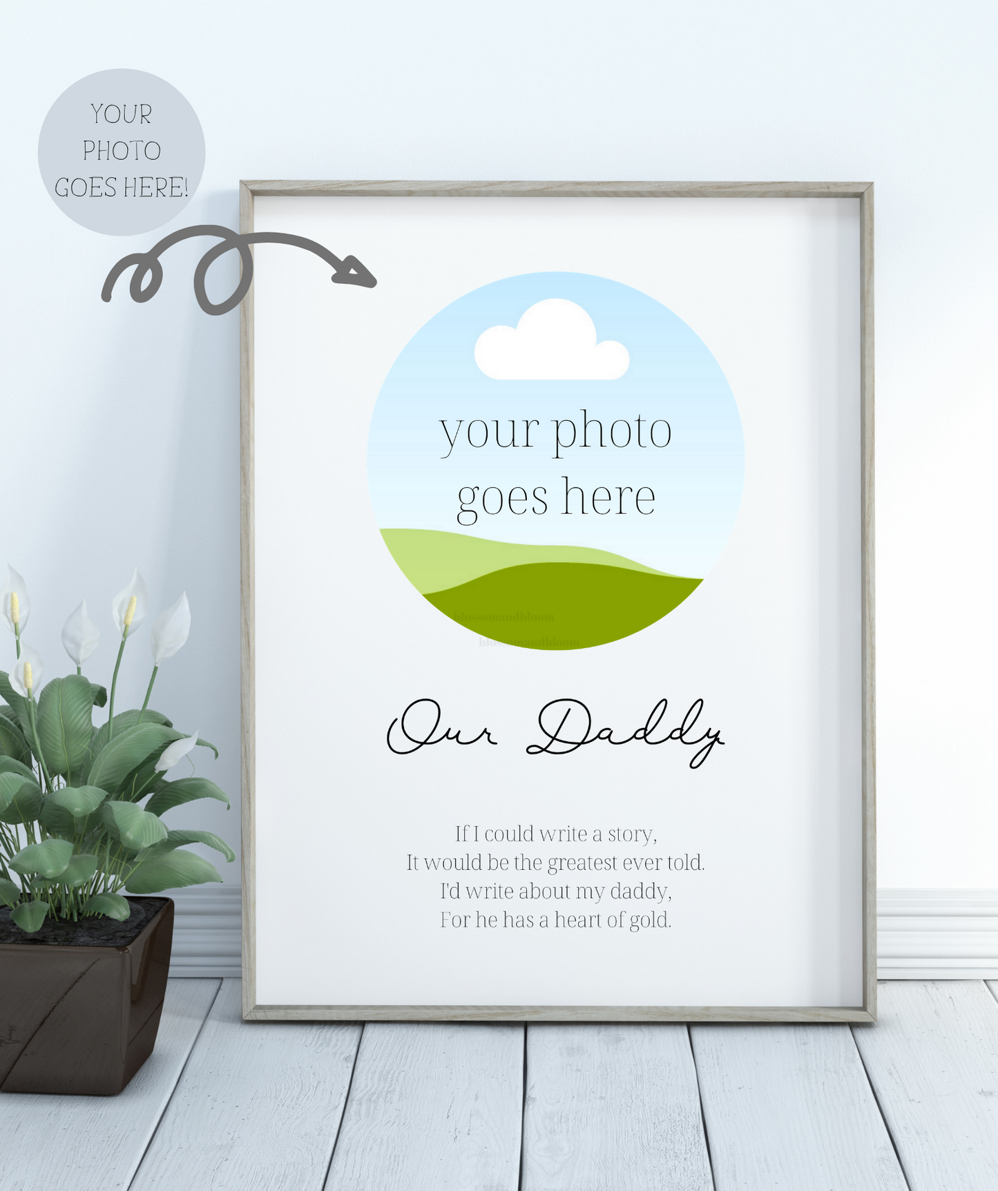 Personalised Photo Poem Print