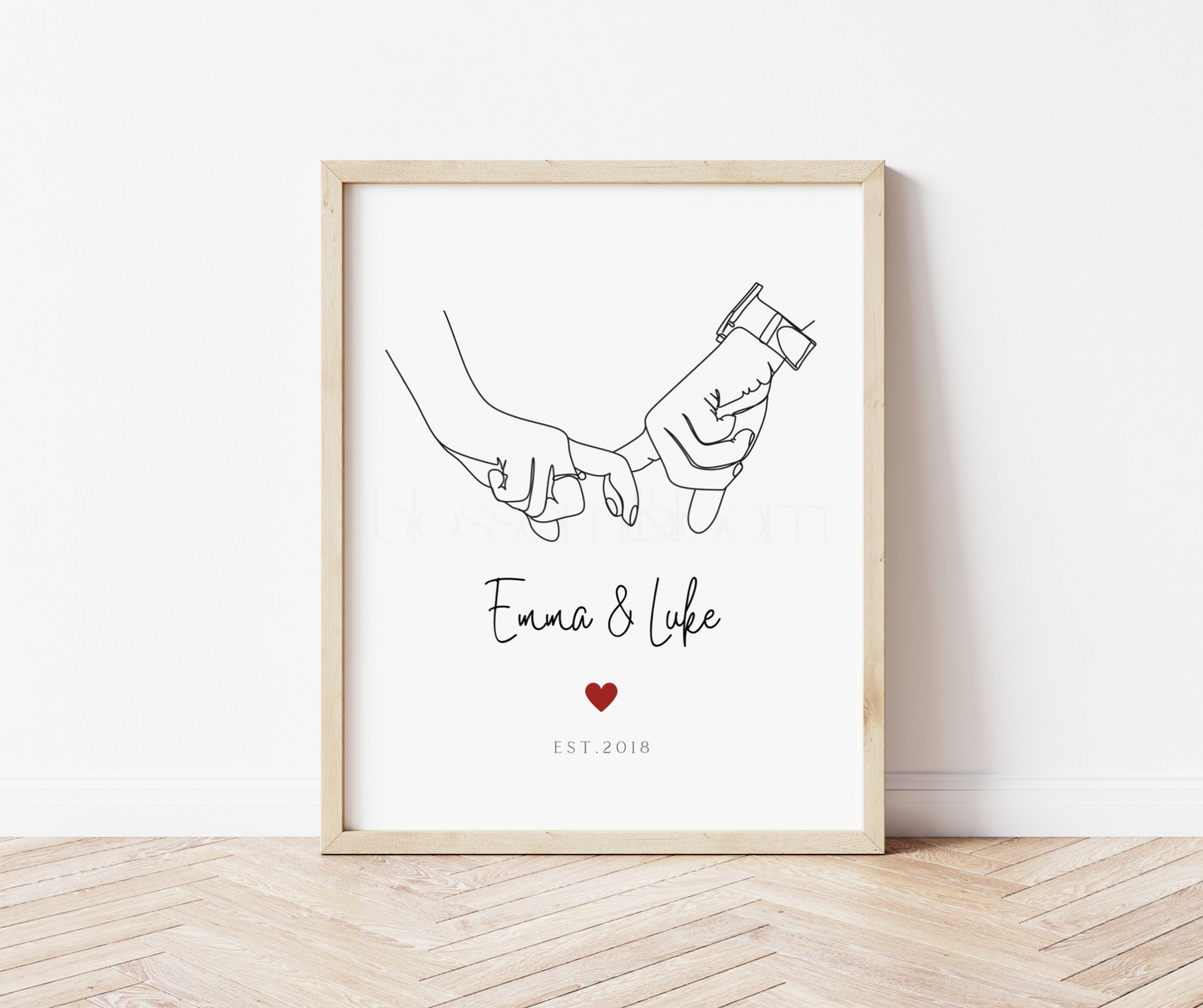 Personalised Couples Anniversary Print