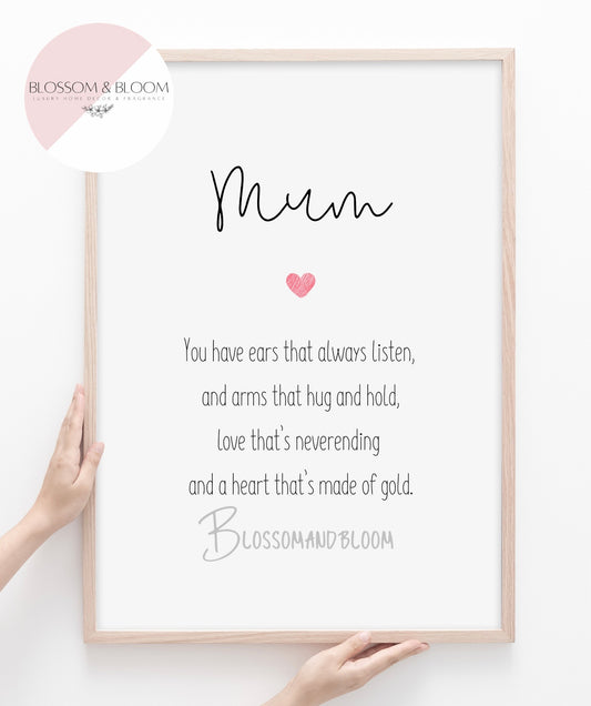 Mum Poem Print