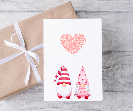 Gonks Love Heart Card A6