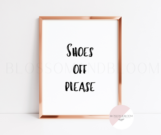 Shoes Off Please