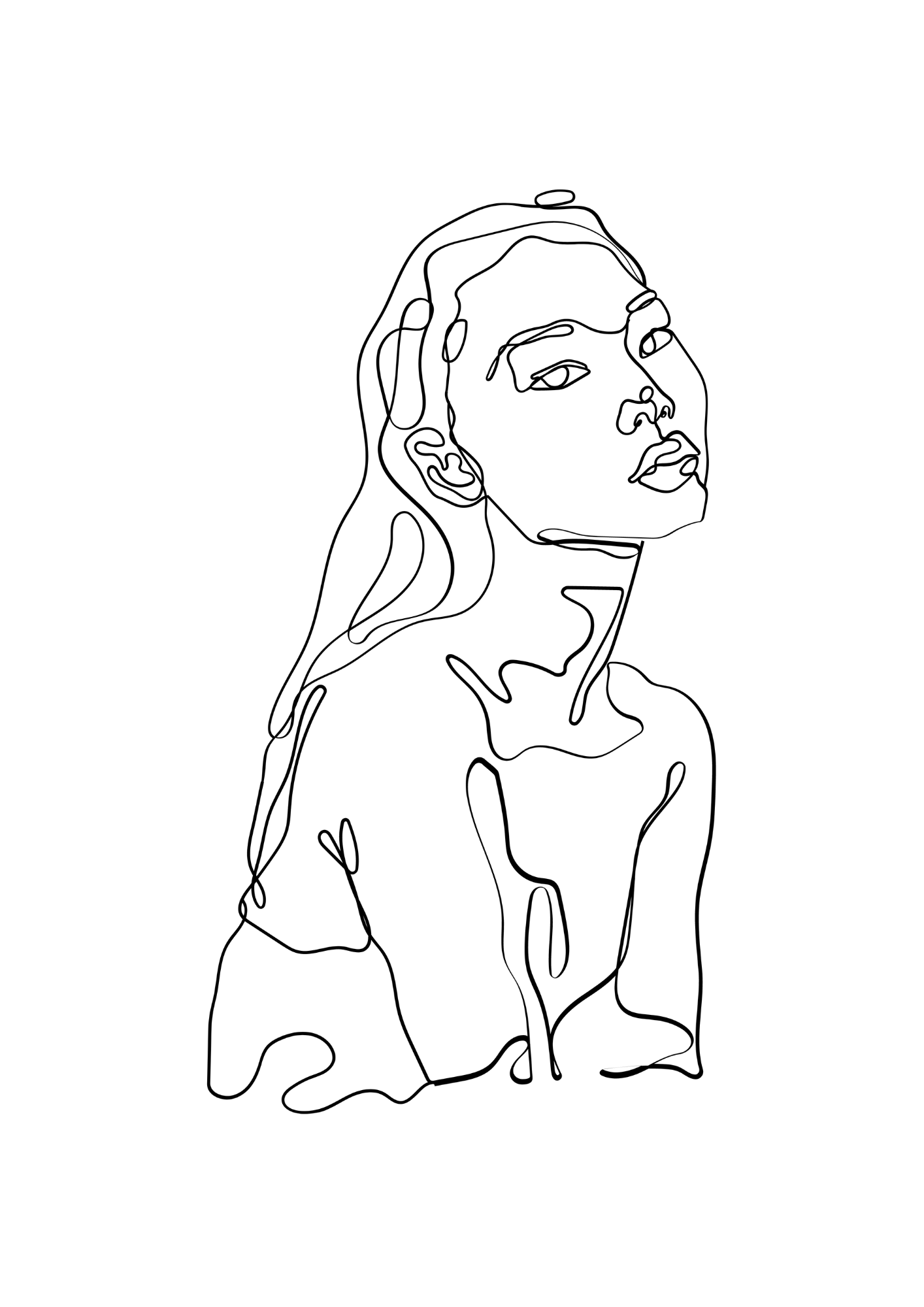 Female Line Art