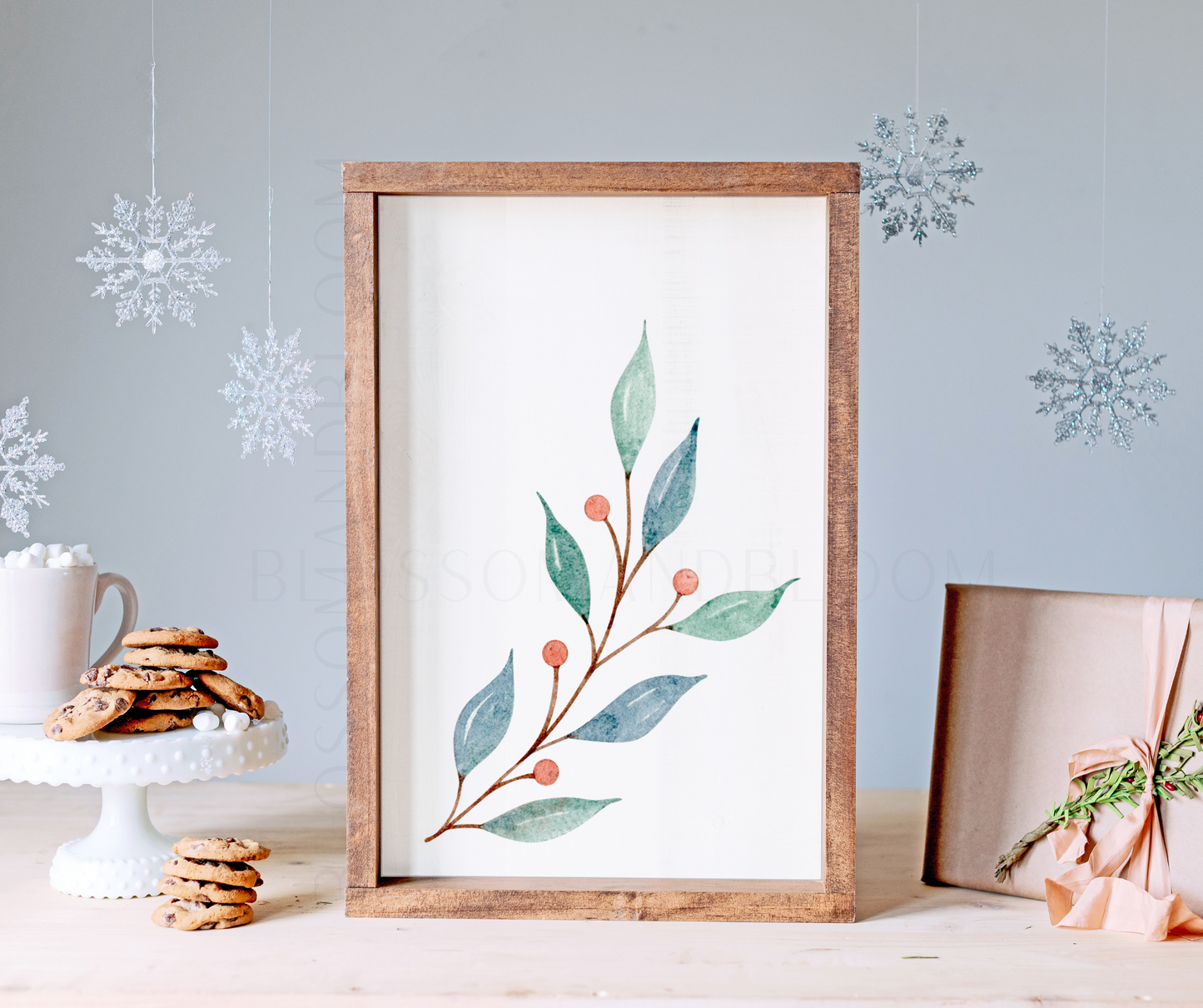 Botanical Christmas Print