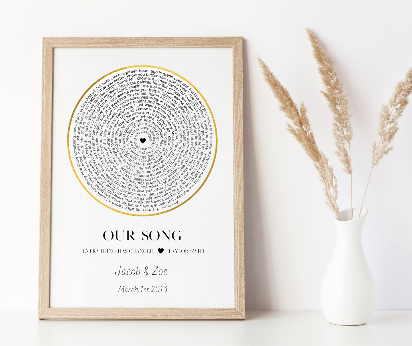 Personalised Song Print